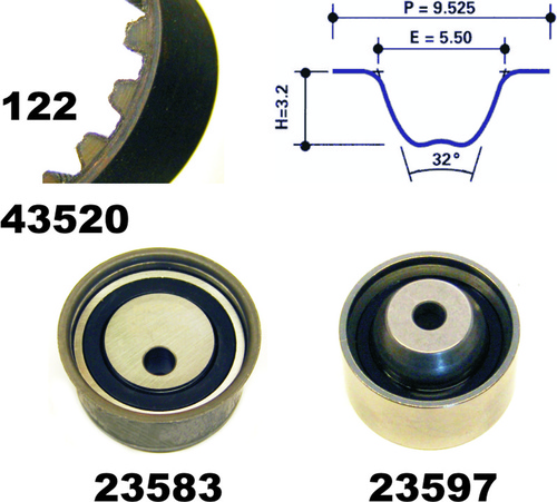 MAPCO 23520 Timing Belt Kit