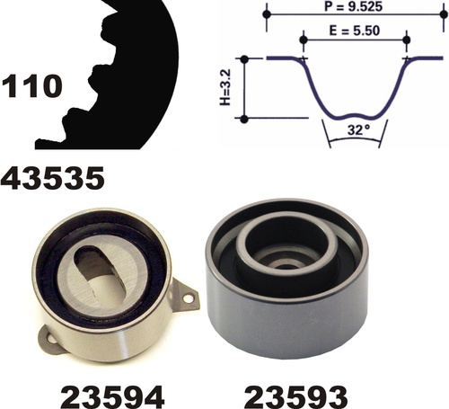 MAPCO 23535 Timing Belt Kit